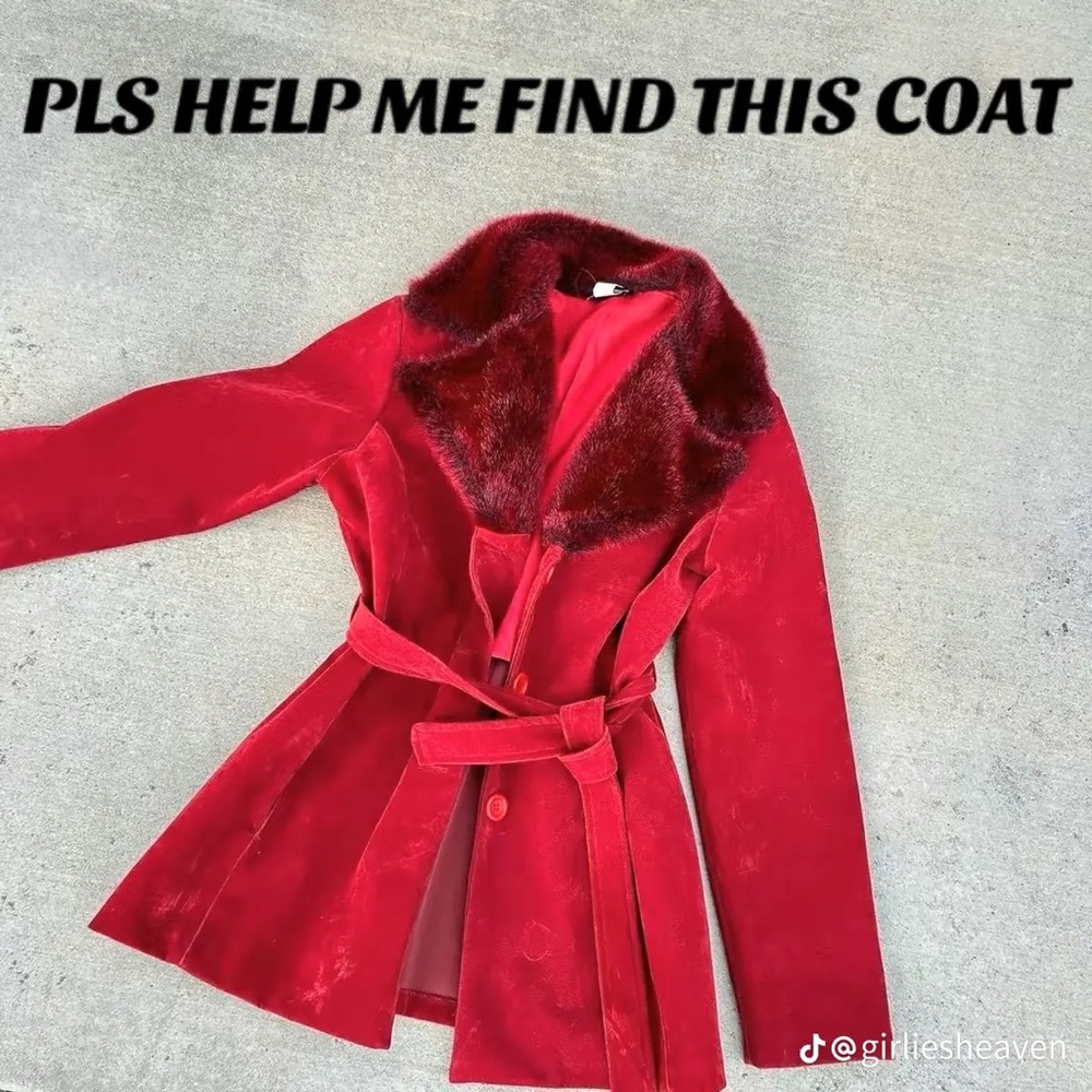 ISO of this Vintage Red/Burgundy Suede Penny Lane Coat